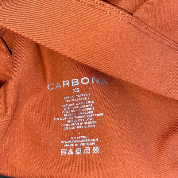 CARBON38 Orange Bra and Leggings Set - Picture 8 of 9